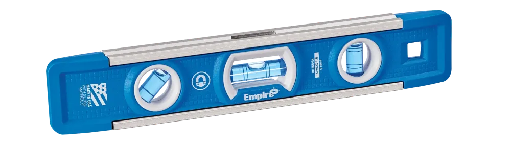 Niveau torpille magnétique Empire EM81.9 True Blue, 229 mm (9 po), fioles e-BAND, rainure en V