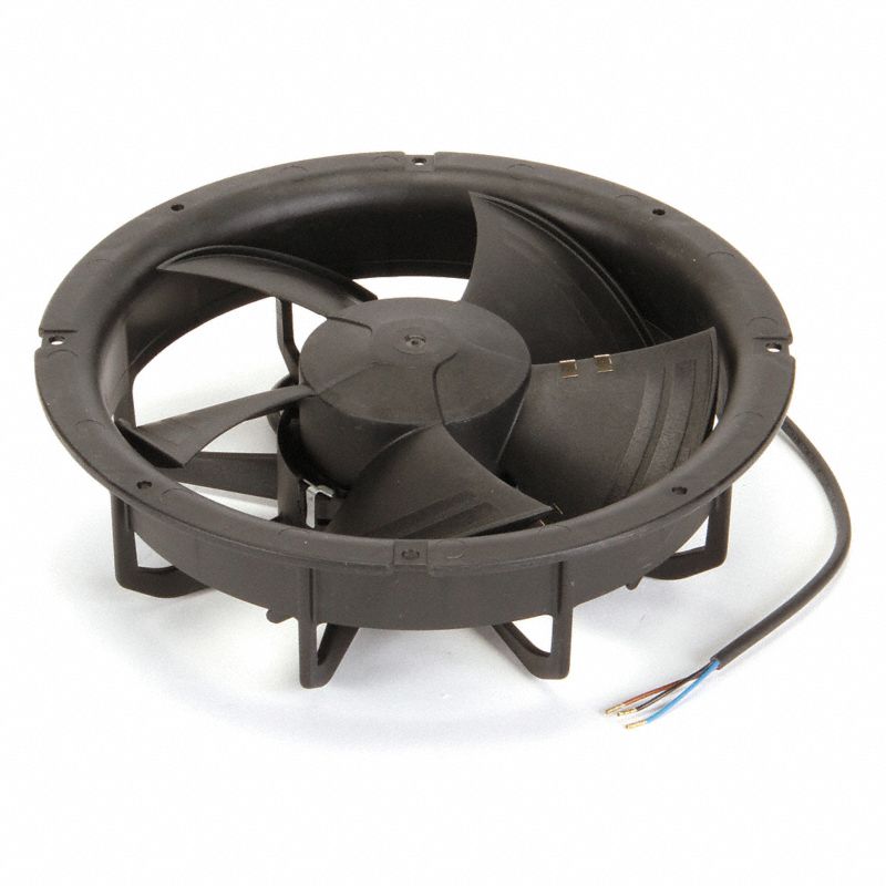 Ventilateur axial rond ebm-papst W1G200-EC91-45 pour endroits humides, 230 V c.a., 50/60 Hz, 442 pi³/min, IP55, fils conducteurs