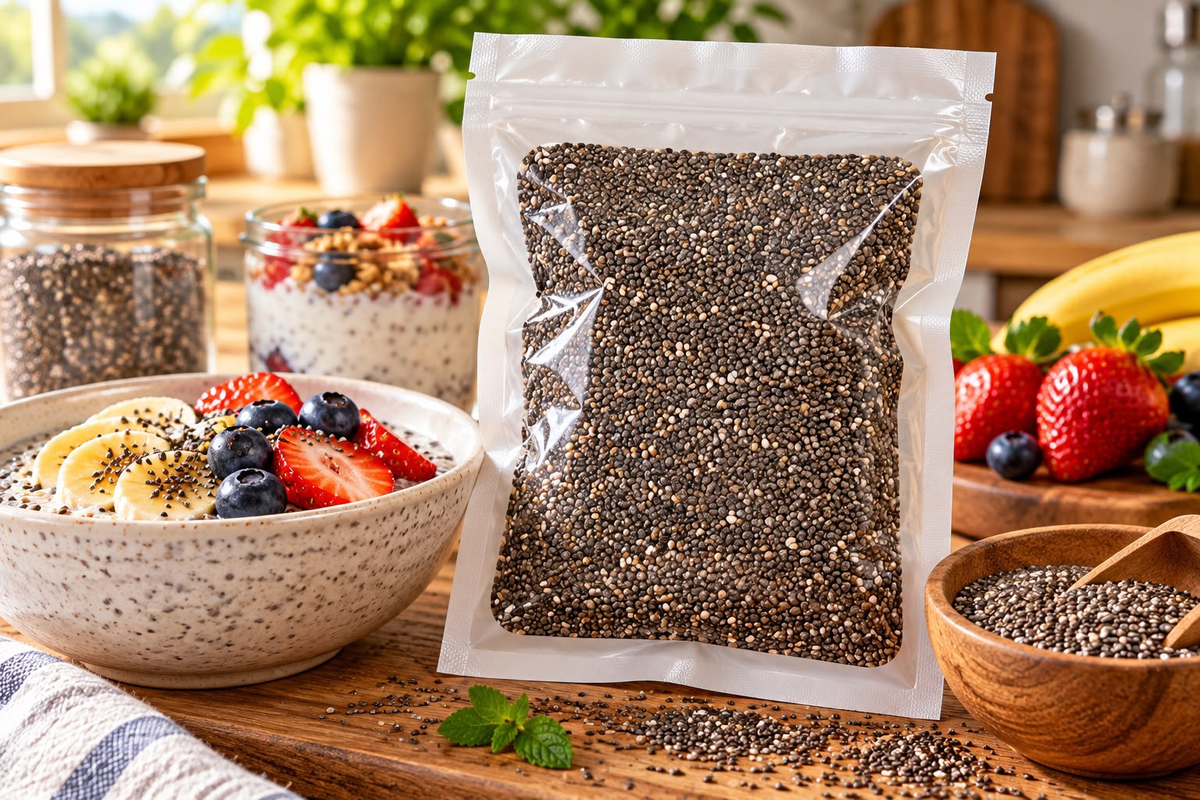 Graines de chia en sachet refermable – Big Papa Bazar