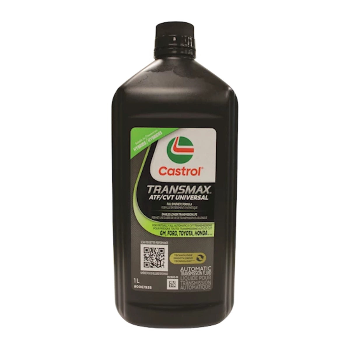 Bouteille Castrol Transmax ATF/CVT 1 L sur fond blanc