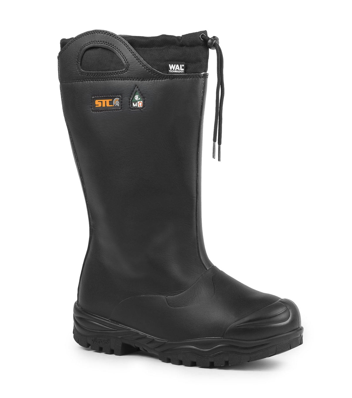 Botte de travail STC S22295, haute 14 po, microfibre, embout et plaque composites, protège-métatarse, noire