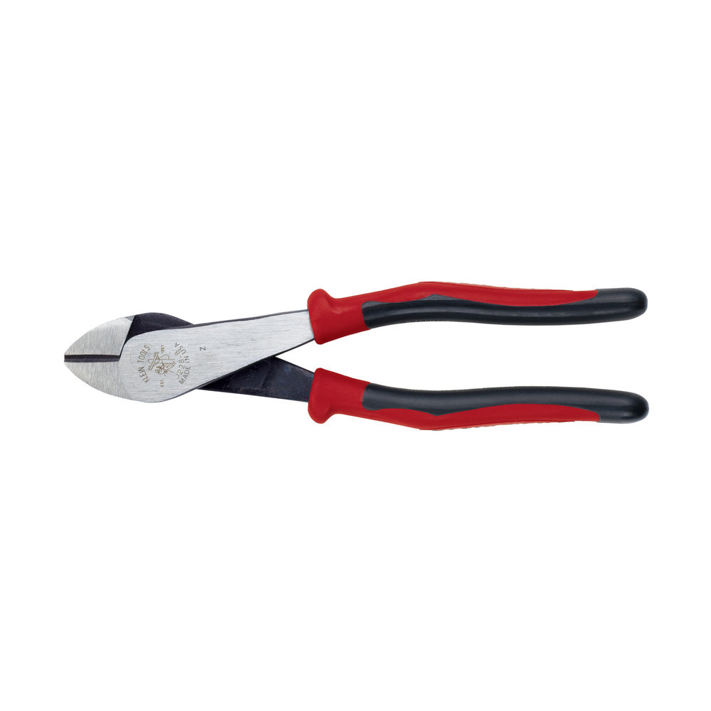 Pince coupante diagonale, 8 po, manches bi-matière rouge/noir, Klein Tools J228-8