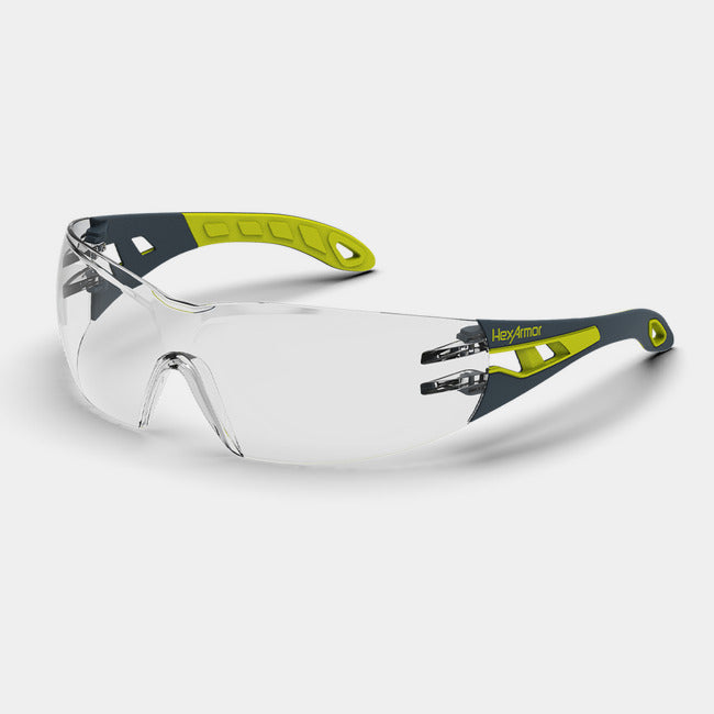 Lunettes de sécurité sans monture HexArmor MX200 11-10004-05, verre clair antibuée