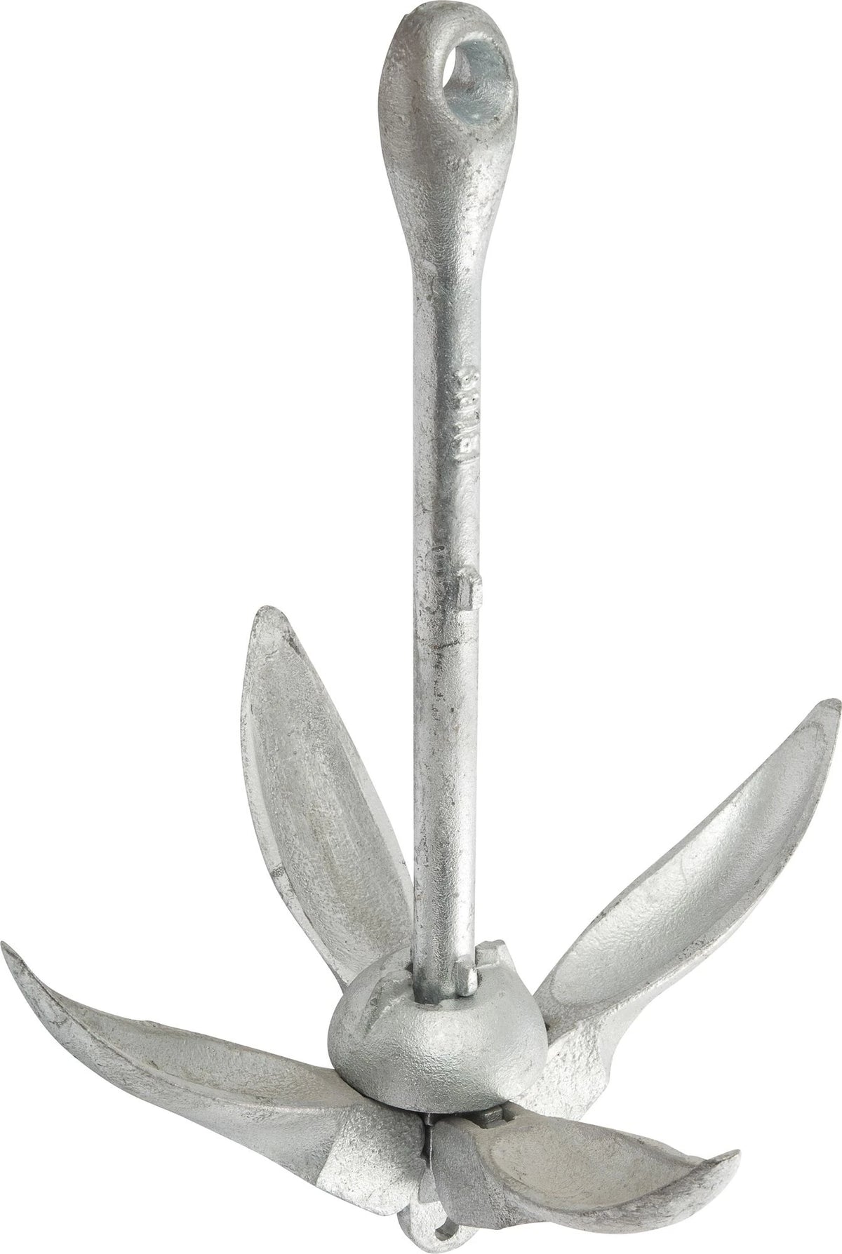 Ancre pliante en fonte malléable galvanisée à chaud, 13 lb
