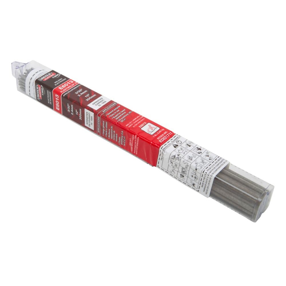 Électrodes Lincoln Electric Fleetweld 37-RSP ED033499 E6013, 2,4 mm (3/32 po) x 300 mm, tube de 1 lb