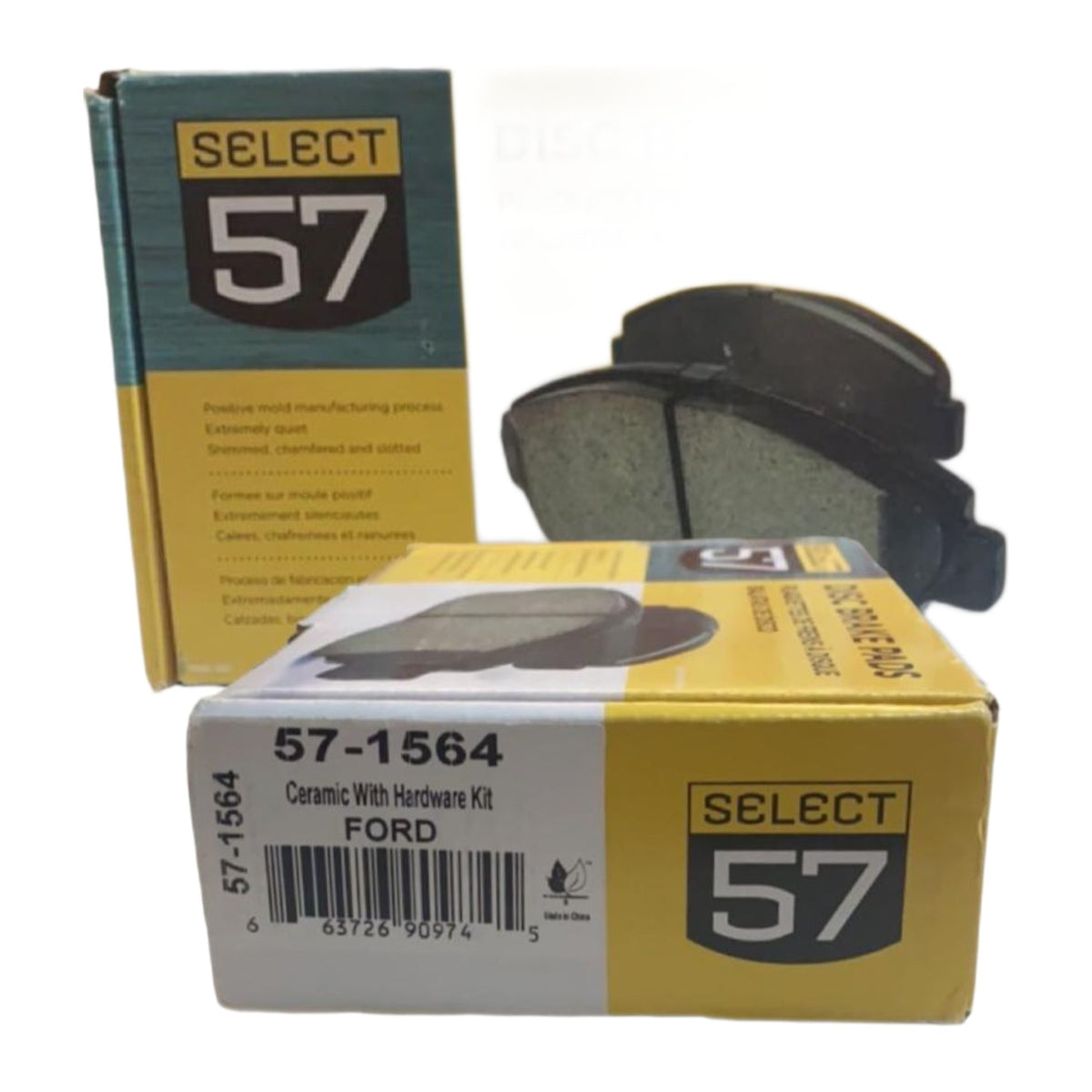 Boîte de plaquettes de frein Select 57 57-1564 pour Ford sur fond blanc