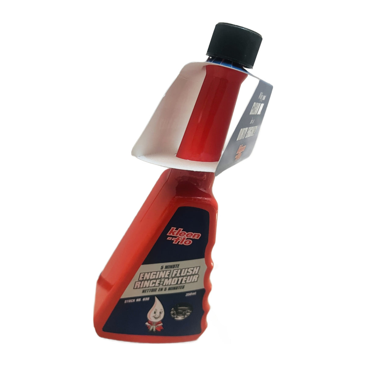 Flacon de rinçage moteur Engine Flush 350 ml sur fond blanc