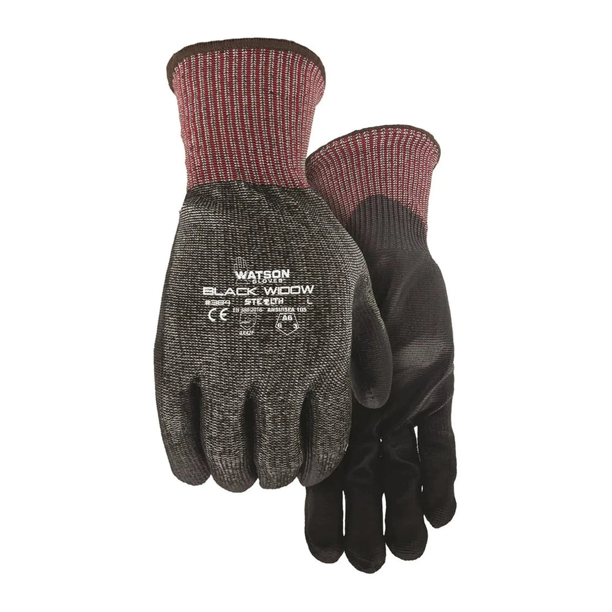 Gants anti-coupure Watson Black Widow – Cut A6 PU Gloves