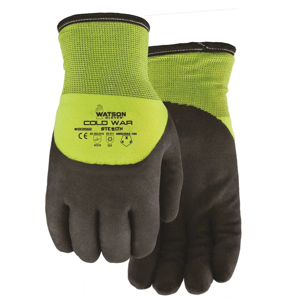 Gants enduits Watson Cold War – Gants hiver nitrile Hi-Vis