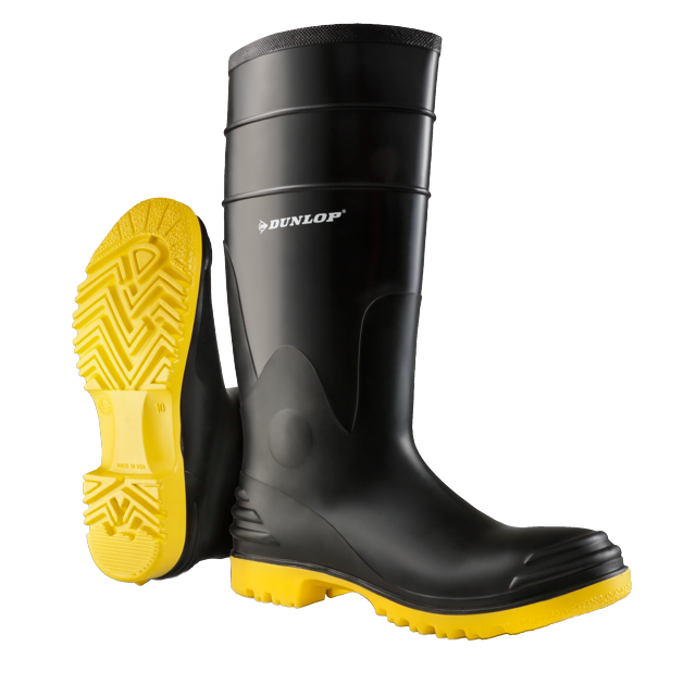 Botte de travail en PVC Dunlop 86802, 16 po, embout et semelle intermédiaire en acier