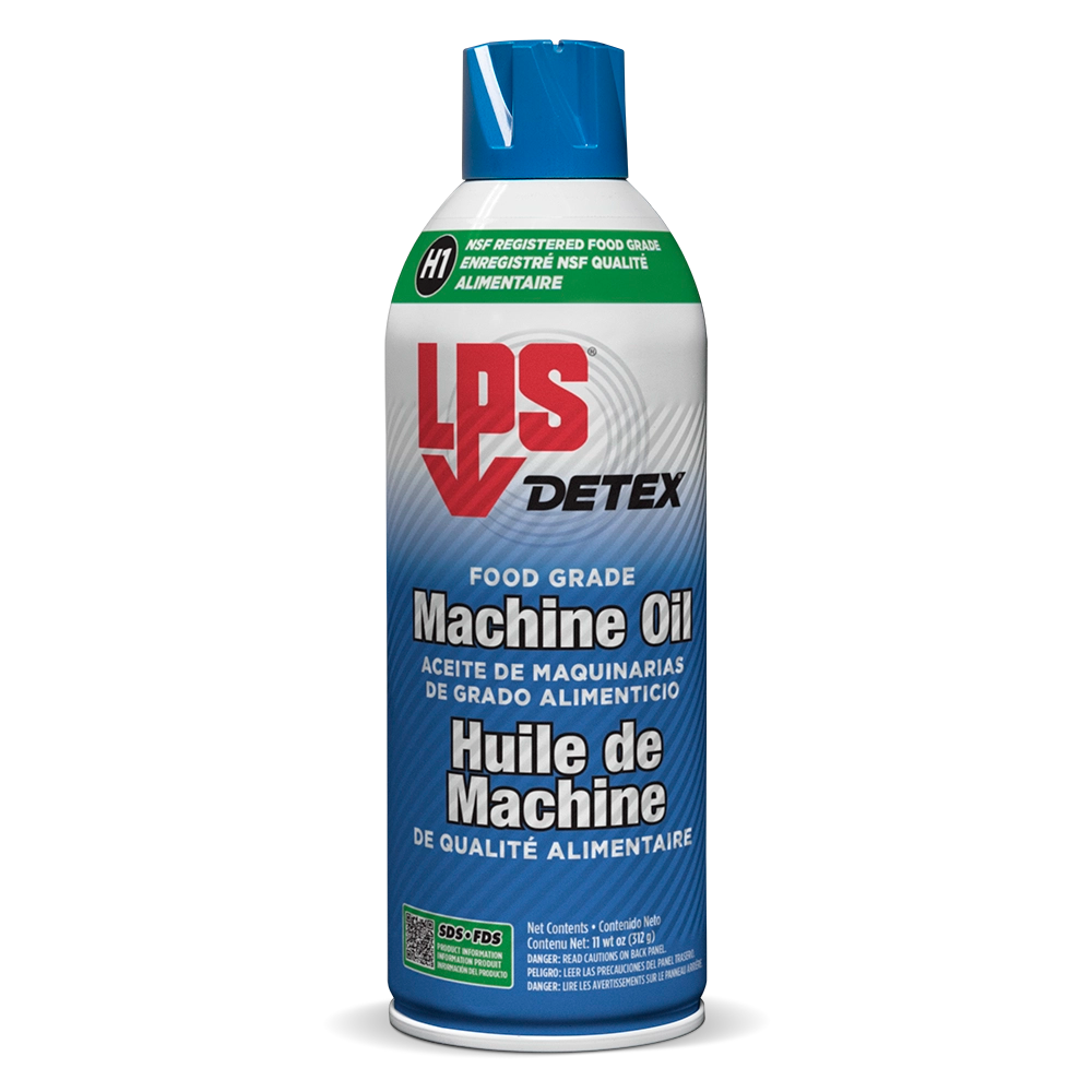 Huile à machine de qualité alimentaire LPS DETEX, NSF H1, aérosol de 312 g (11 oz poids)