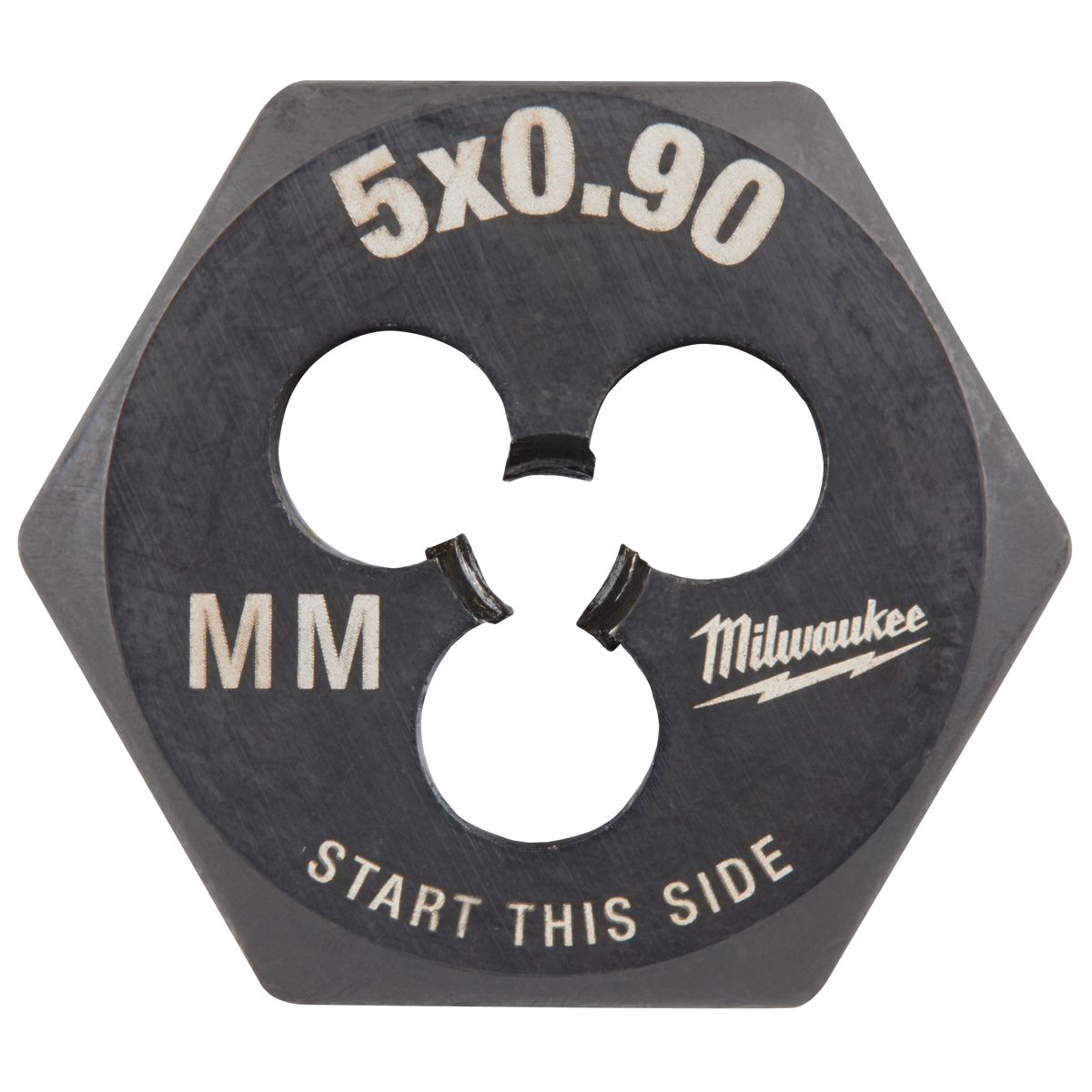 Filière hexagonale métrique Milwaukee 49-57-5328, M5 pas 0,90 mm, hexagone de 1 po