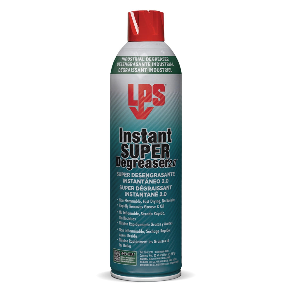 Dégraissant LPS Instant Super Degreaser 2.0, aérosol ininflammable, cannette de 567 g (20 oz poids)
