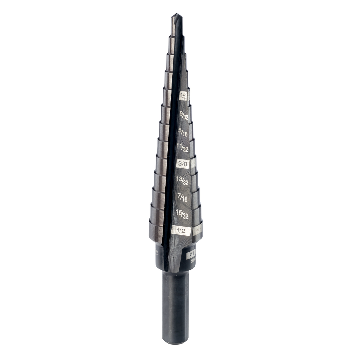 Foret étagé no 1 Milwaukee 48-89-9201, 1/8 po à 1/2 po par 1/32 po