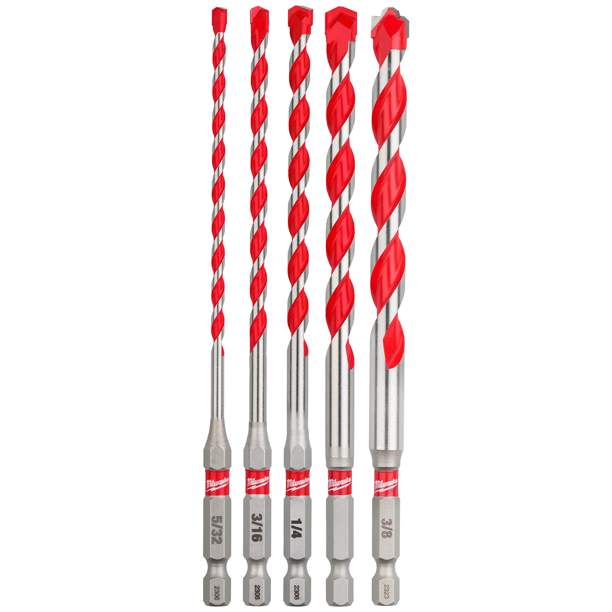 Jeu de 5 forets au carbure pour perceuse à percussion Milwaukee 48-20-9051
