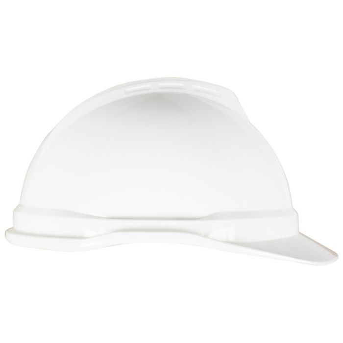 Casque non ventilé MSA 10034088, style casquette, 4 points, blanc