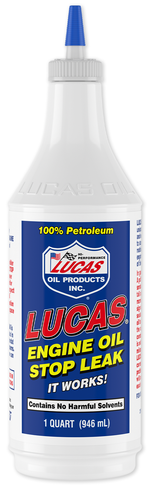 Anti-fuites pour huile moteur Lucas Oil, bouteille de 946 mL (1 pinte)