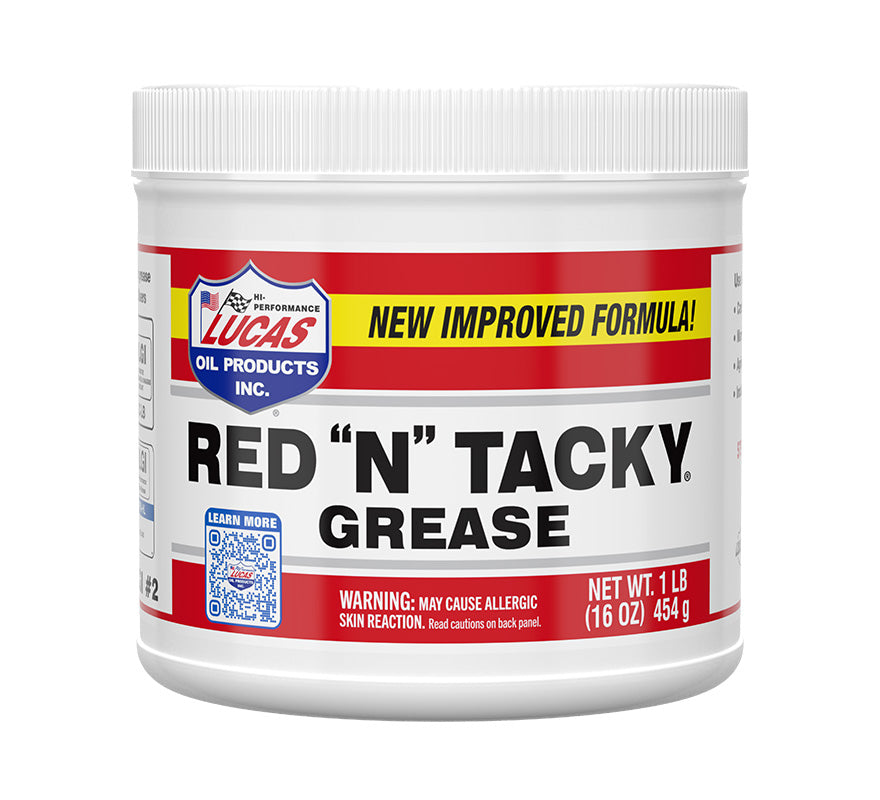 Graisse Lucas Oil Red N Tacky, NLGI 2, GC-LB, pot de 1 lb (454 g)