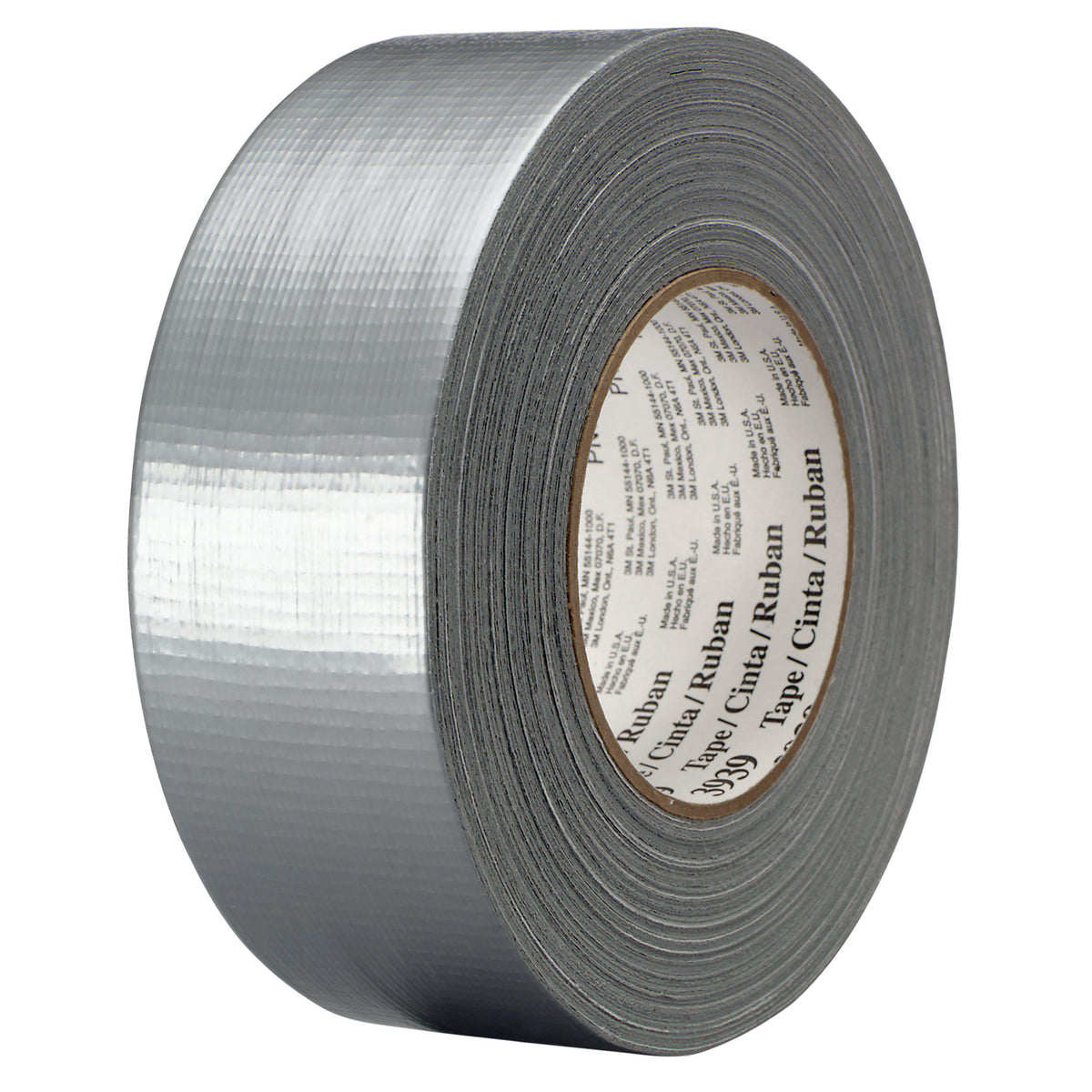 Ruban en toile 3M Heavy Duty 3939, argent, 72 mm x 54,8 m