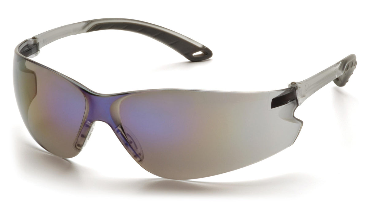 Lunettes de sécurité sans monture Pyramex Itek S5875S, lentille miroir bleue