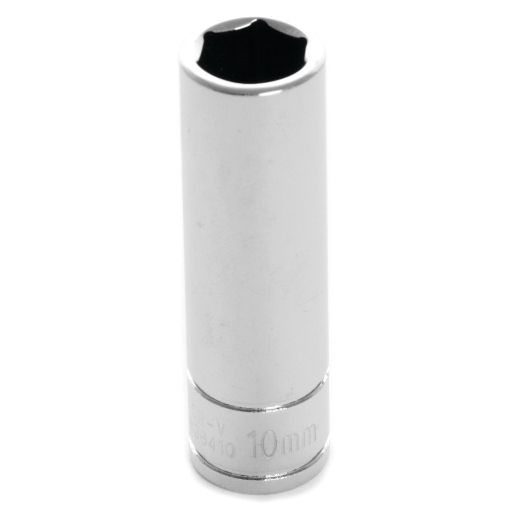 Douille longue Performance Tool W36410, 6 pans, 10 mm, carré 1/4 po