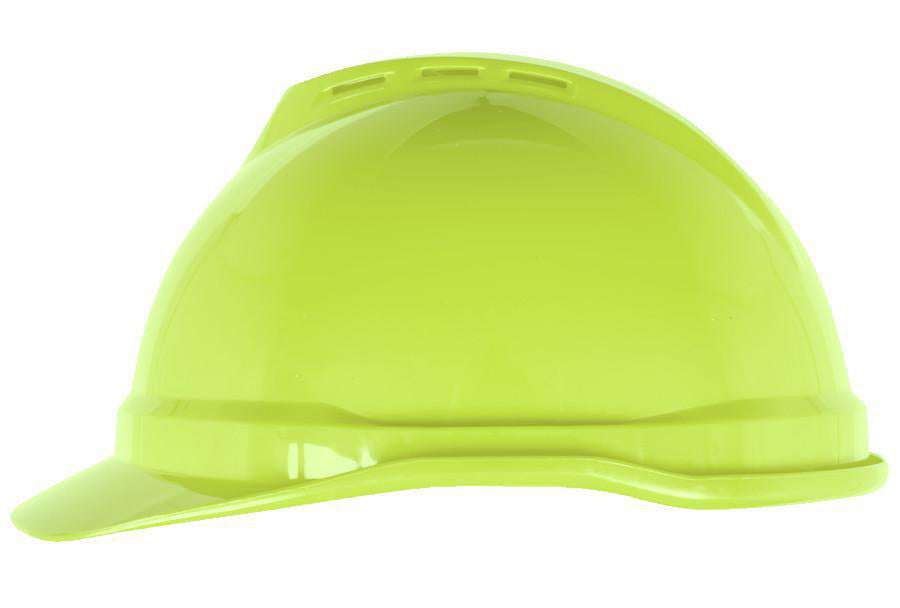 Casque MSA 10074819 ventilé, casquette, jaune-vert HV