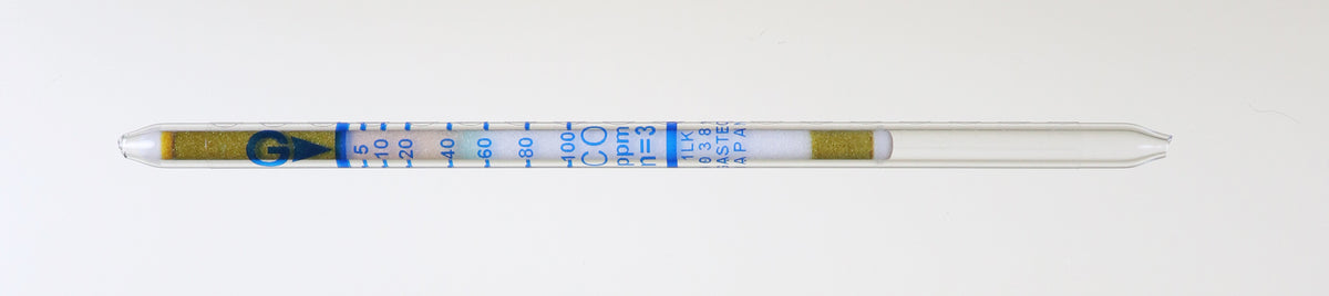 Tube détecteur CO Gastec n° 1LK, 5–600 ppm, boîte de 10