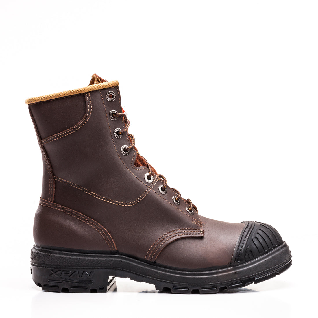 Botte de travail en cuir étanche Royer 2126XP, 8 po, embout en acier, bout en caoutchouc