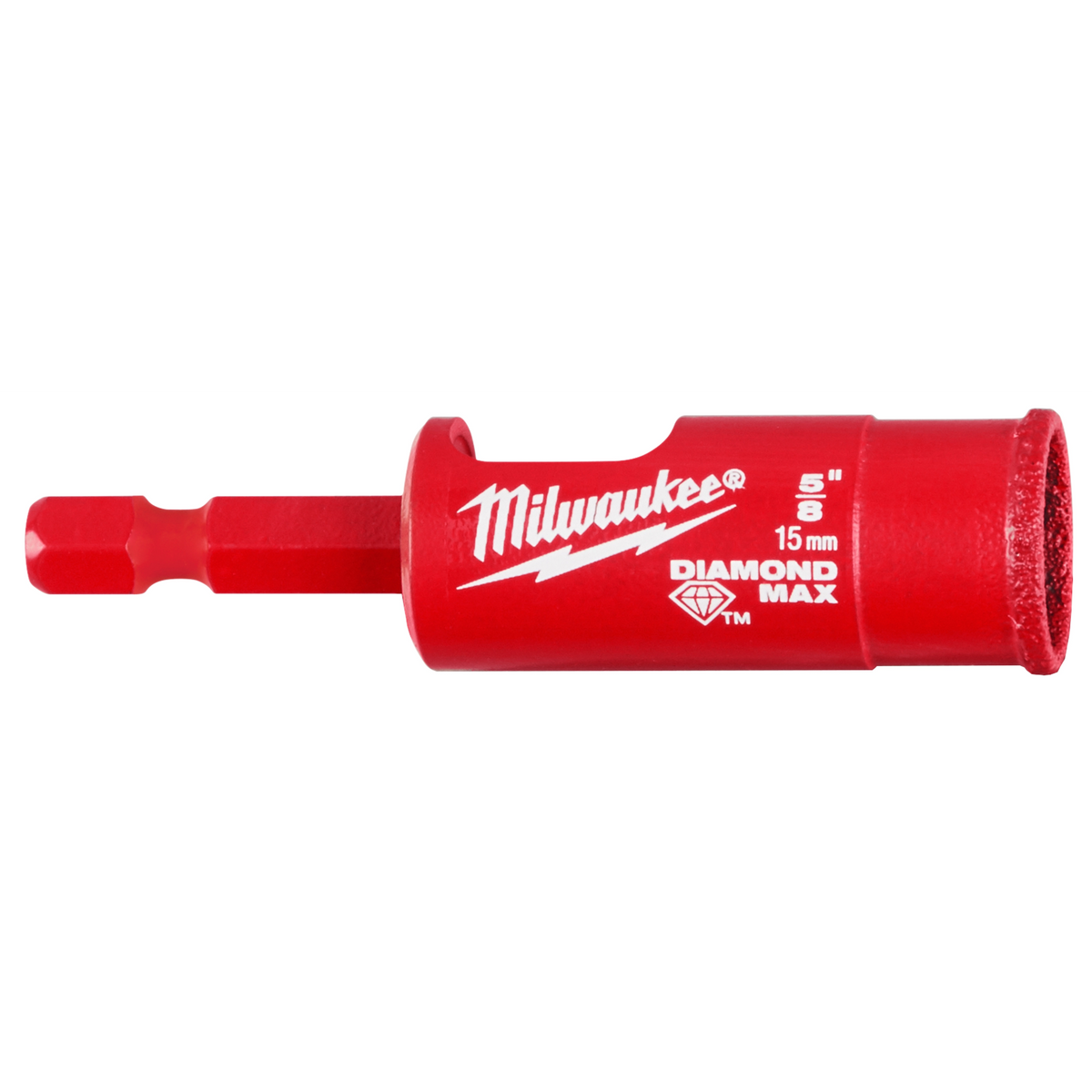 Scie cloche diamantée à tige Milwaukee 49-56-0513, 5/8 po