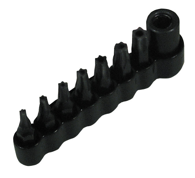 Jeu d’embouts à six lobes T-10 à T-40, inserts hexagonaux 1/4 po, Lisle 26000