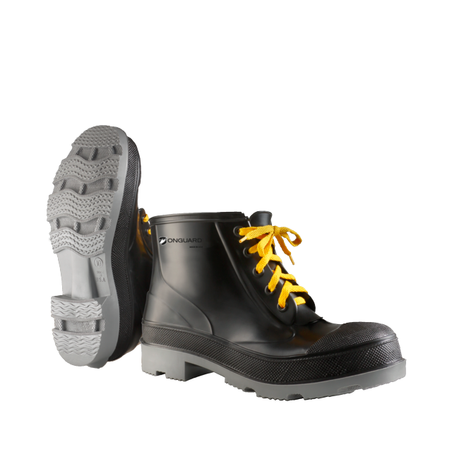 Botte de travail à lacets en PVC Onguard 86104, 6 po, embout en acier, semelle à crampons