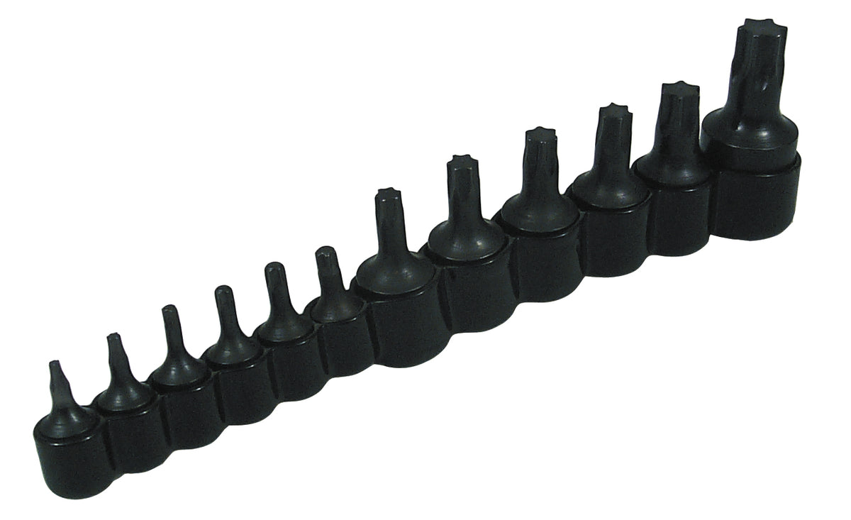 Jeu de 12 embouts à six lobes T-10 à T-60, Lisle 27200