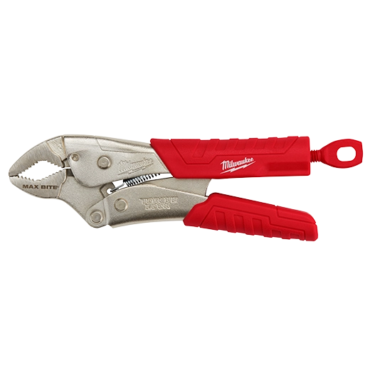 Pince-étau à mâchoires courbes TORQUE LOCK MAXBITE avec poignées Milwaukee 48-22-3707, 7 po