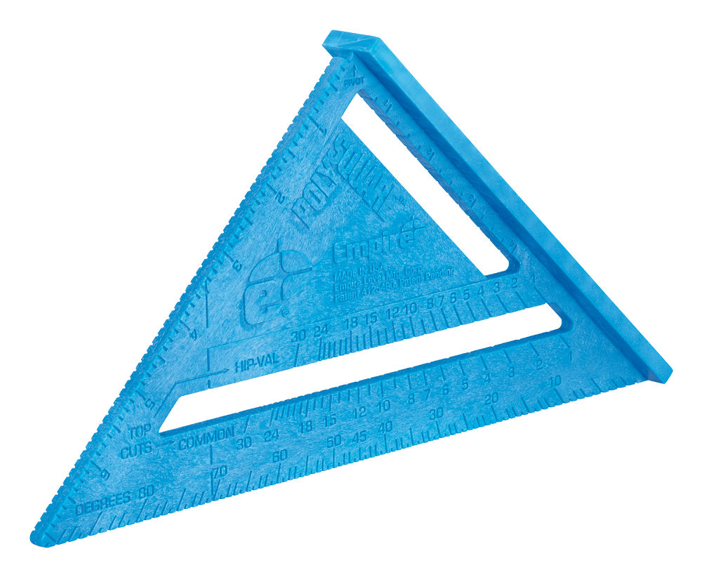 Équerre de charpentier Empire 296 en Polycast, 7 po (178 mm), table de conversion moulée