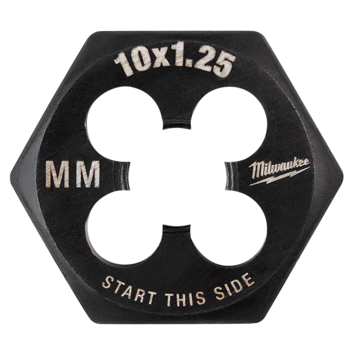 Filière hexagonale métrique Milwaukee 49-57-5353, M10 pas 1,25 mm, hexagone de 1 po