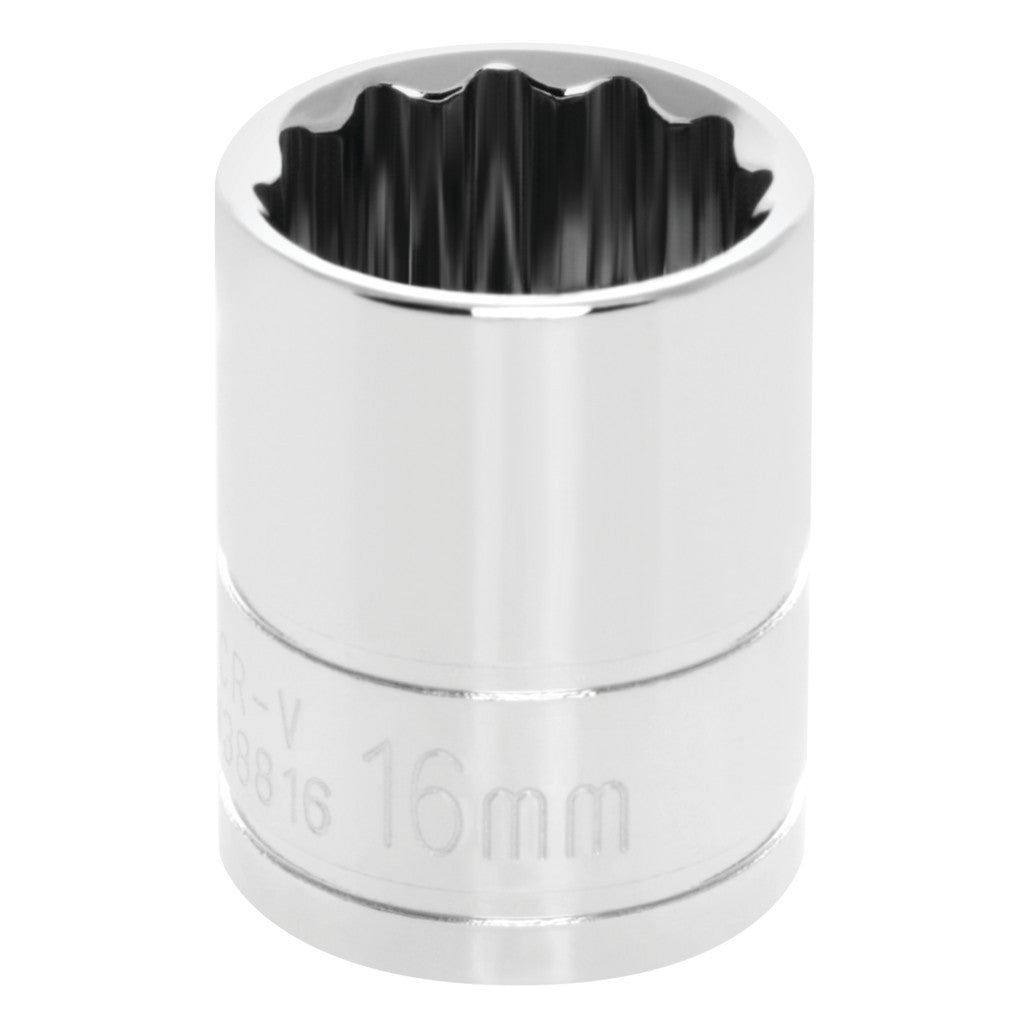 Douille Performance Tool W38816, entraînement 3/8 po, 16 mm, 12 pans