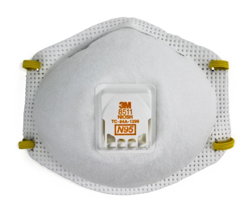 Respirateur à particules N95 3M 8511 avec soupape Cool Flow