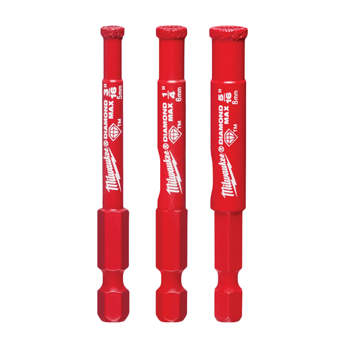 Jeu de 3 trépans diamantés Milwaukee 49-56-0500