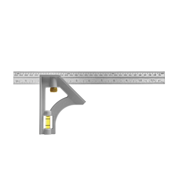 Équerre combinée pouces/métrique Structo-Cast Johnson Level 415EM, 12 po