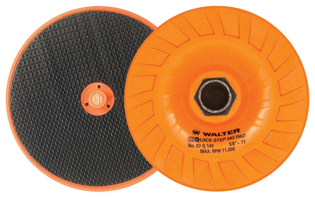 Plateau de support Walter 07-Q149, 4-1/2 po, crochets et boucles, filetage 5/8-11
