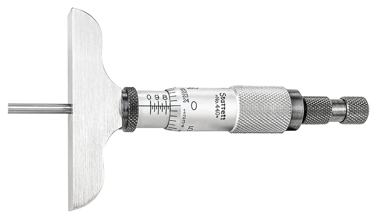Micromètre de profondeur Starrett 440Z-3RL, 0-3 po
