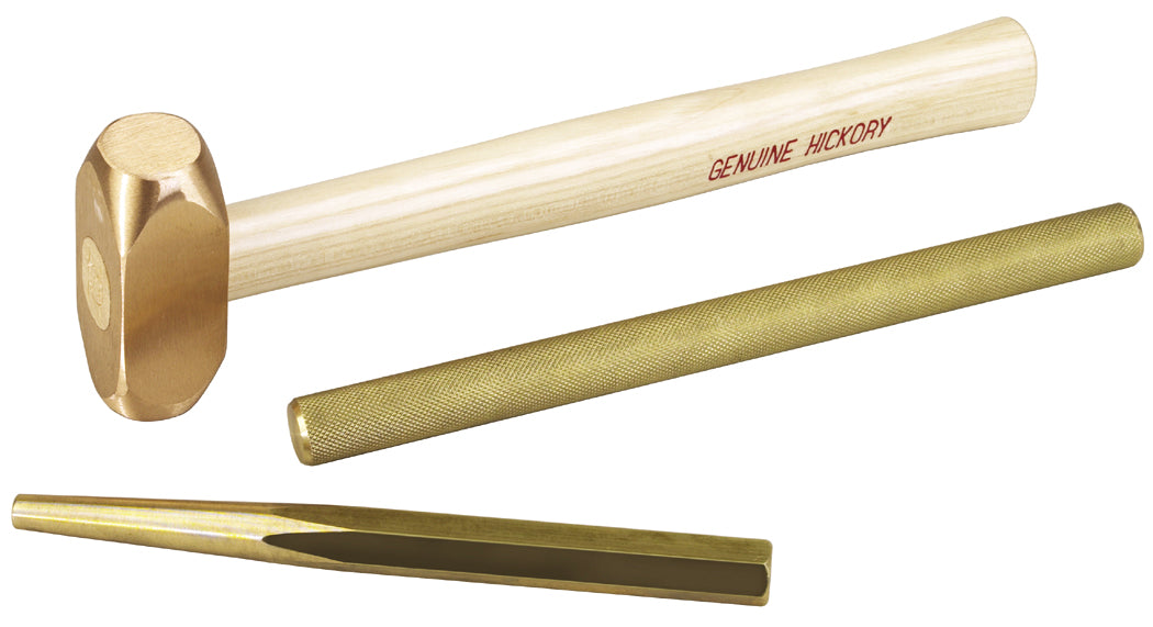 Jeu marteau et chasse-goupilles en laiton, 3 pièces, tête de 24 oz, OTC 4606