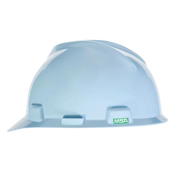 Casque de chantier MSA 463111, style casquette à fentes, bleu clair (Robin Egg Blue)