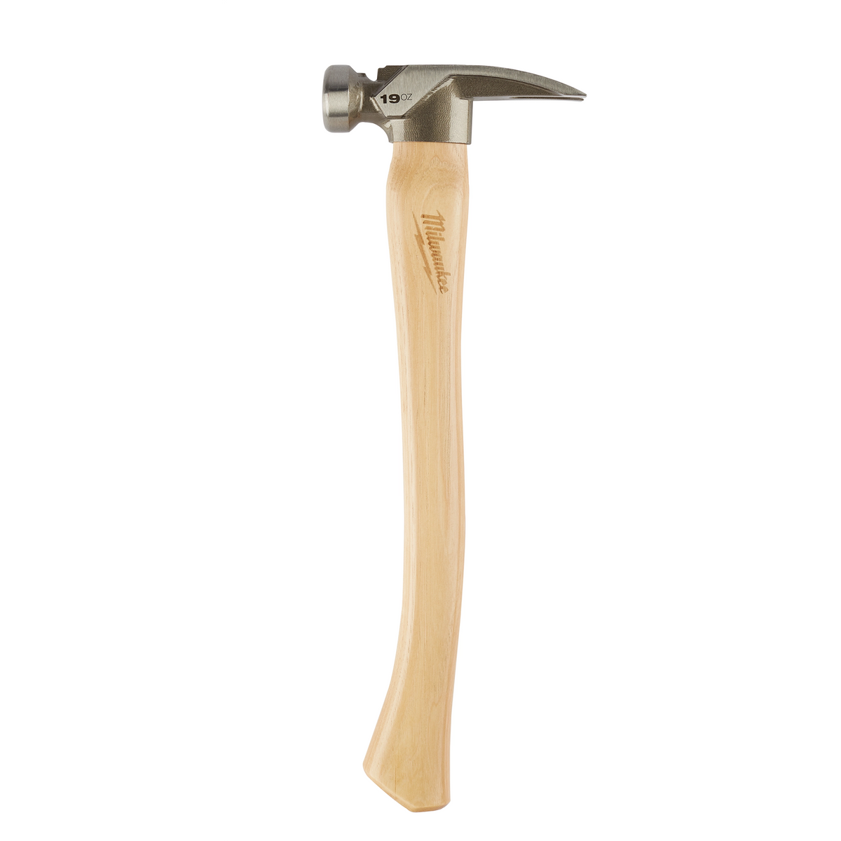 Marteau de charpente Milwaukee 48-22-9519, face lisse 19 oz, manche en hickory