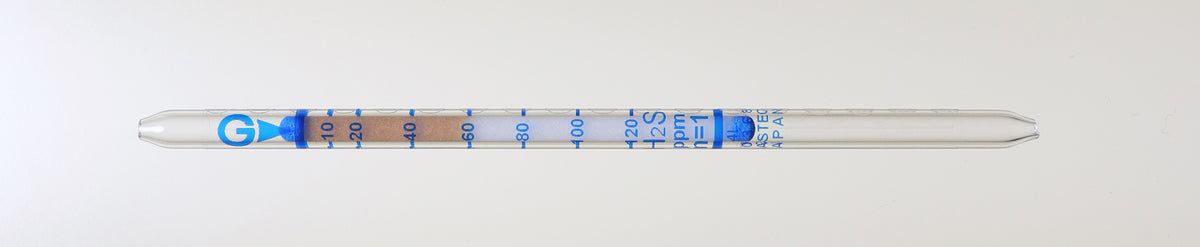 Tube détecteur H2S Gastec n° 4L, 1–240 ppm, boîte de 10