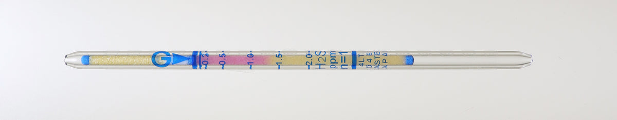 Tube détecteur H2S Gastec n° 4LT, 0,05–4 ppm, boîte de 10