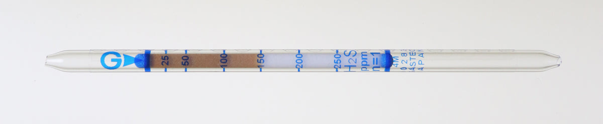 Tube détecteur H2S Gastec n° 4M, 12,5–500 ppm, boîte de 10