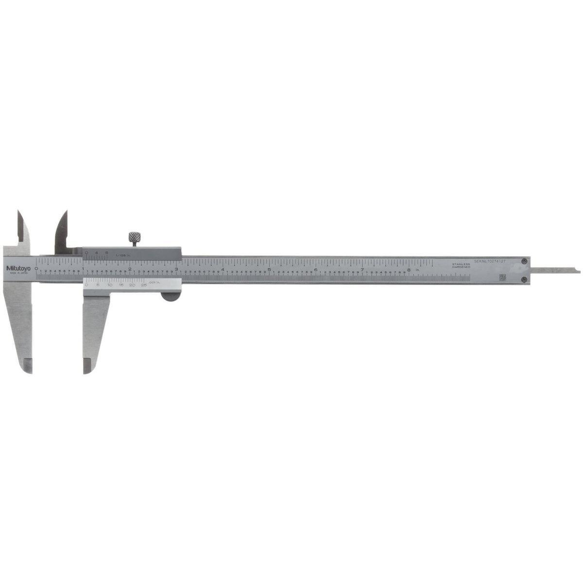 Pied à coulisse à vernier Mitutoyo 530-116, 0-8 po, pouces