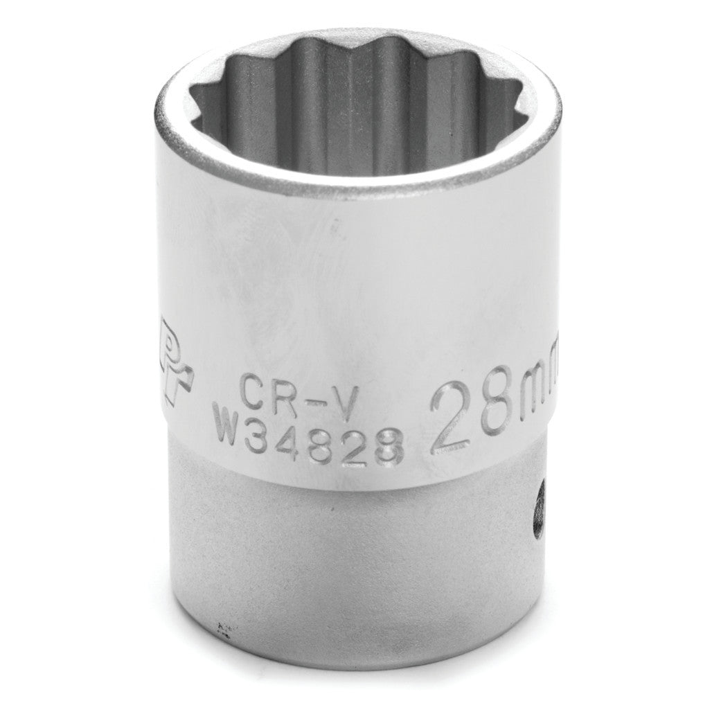 Douille métrique à 12 pans Performance Tool W34828, carré 3/4 po, 28 mm