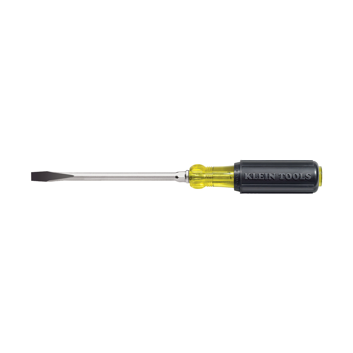 Tournevis à pointe keystone Klein Tools 602-8, pointe 3/8 po, tige ronde 8 po